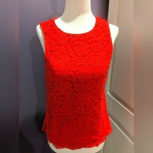 Elle lace floral tank top